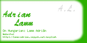 adrian lamm business card